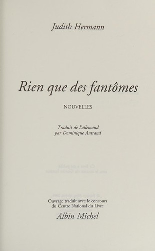 Cover of Rien Que Des Fantomes