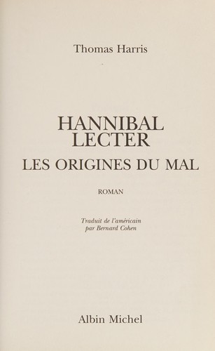 Cover of Hannibal Lecter