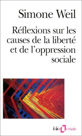 Cover of Réflexions sur les causes de la liberté et de l’oppression sociale