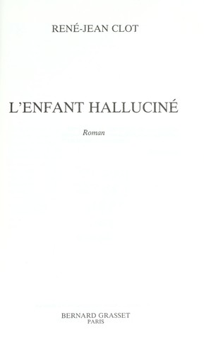 Cover of L' enfant halluciné
