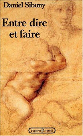 Cover of Entre dire et faire