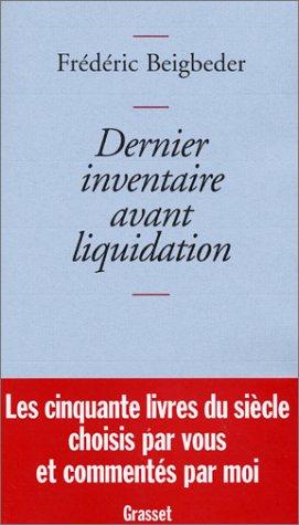Cover of Dernier inventaire avant liquidation