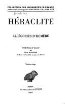 Cover of Allégories d'Homère
