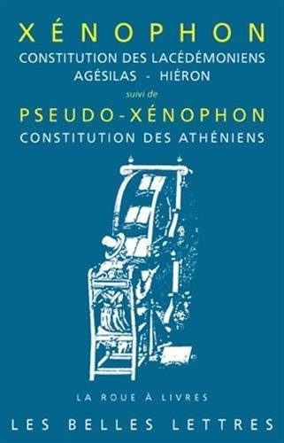 Cover of Constitution des Lacédémoniens ; Agésilas ; Hiéron