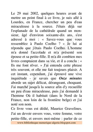 Cover of Onze Minutes / Eleven Minutes