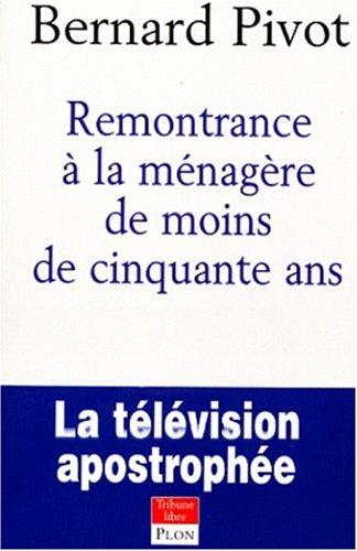 Cover of Remontrance à la ménagère de moins de cinquante ans