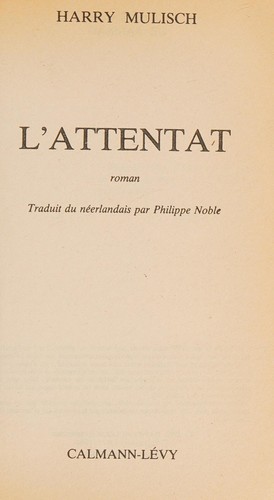 Cover of L'Attentat