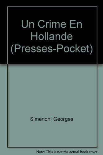 Cover of Un crime en Hollande