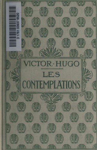 Cover of Les contemplations