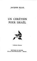 Cover of Un chrétien pour Israël