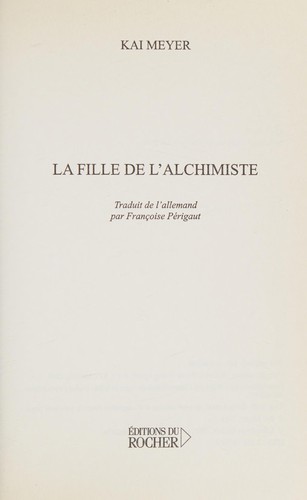 Cover of La fille de l'alchimiste