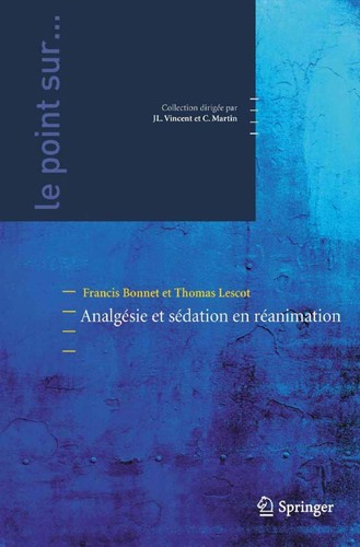 Cover of Analgésie et sédation en réanimation