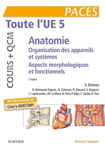 Cover of Toute l'UE 5 - Anatomie - Cours + QCM