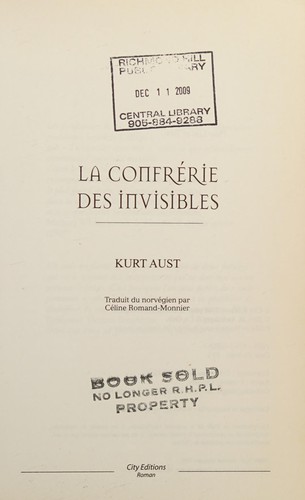 Cover of La confrerie des invisibles