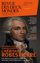 Cover of Revue des Deux Mondes novembre 2015