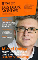 Cover of Revue des Deux Mondes décembre 2016