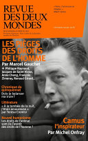 Cover of Revue des Deux Mondes février mars 2018