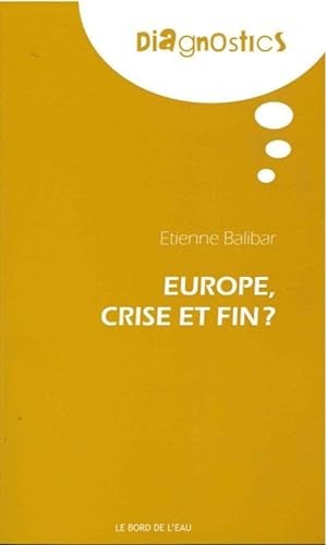Cover of Europe, crise et fin?