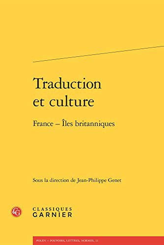 Cover of Traduction Et Culture