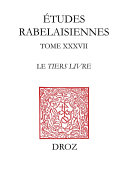 Cover of Le Tiers Livre