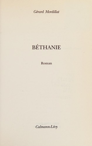 Cover of Béthanie