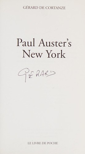 Cover of Le New York de Paul Auster