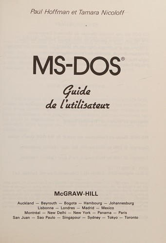 Cover of MS-DOS