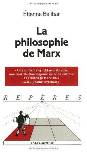 Cover of La philosophie de Marx