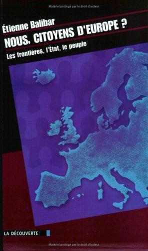 Cover of Nous, citoyens d'Europe