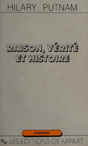 Cover of Raison, vérité et histoire