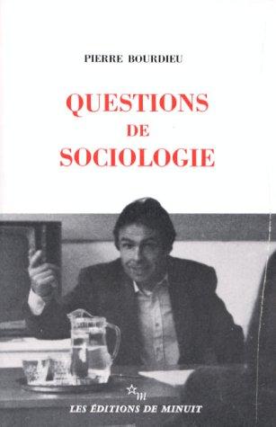Cover of Questions de sociologie