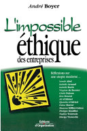 Cover of L'impossible éthique des entreprises