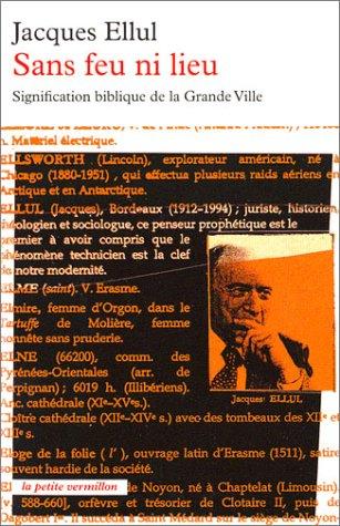 Cover of Sans feu ni lieu