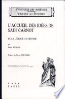 Cover of L'accueil des idées de Sadi Carnot et la technologie française de 1820 à 1860