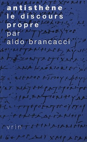 Cover of Antisthène. Le discours propre