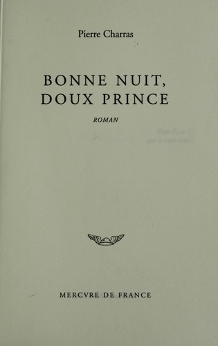 Cover of Bonne nuit, doux prince