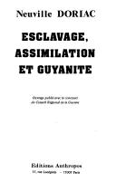 Cover of Esclavage, assimilation et guyanité