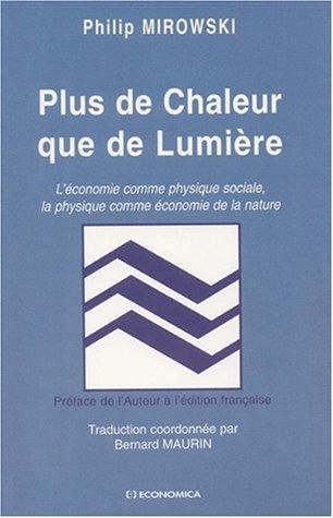Cover of Plus de chaleur que de lumière
