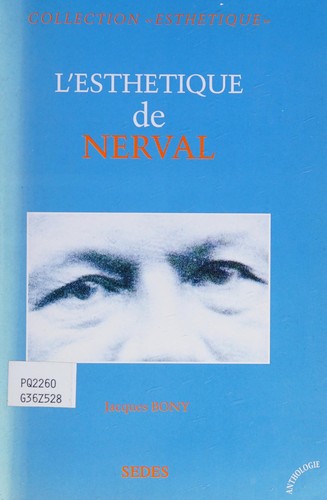 Cover of L' esthétique de Nerval