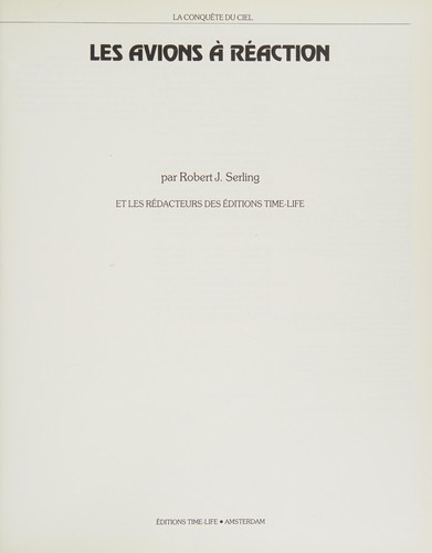 Cover of Les Avions à réaction