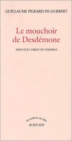 Cover of Le mouchoir de Desdémone