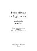 Cover of Poètes français de l'âge baroque