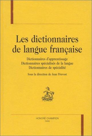 Cover of Les dictionnaires de langue française
