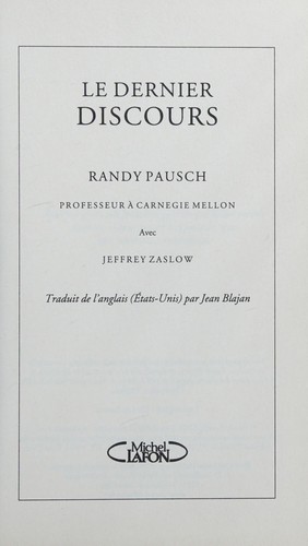 Cover of Le dernier discours (French Edition)