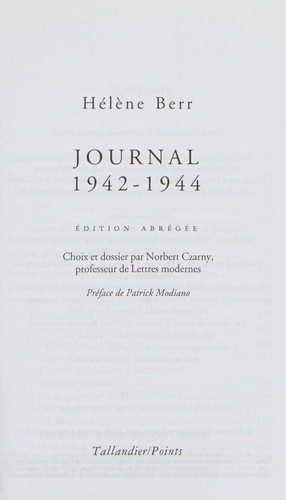 Cover of Journal, 1942-1944