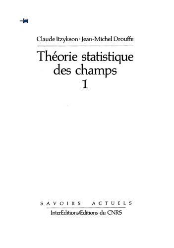 Cover of Thorie statistique des champs