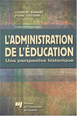 Cover of L' administration de l'éducation