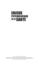 Cover of Enjeux psychosociaux de la santé