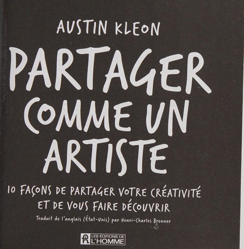 Cover of Partager comme un artiste