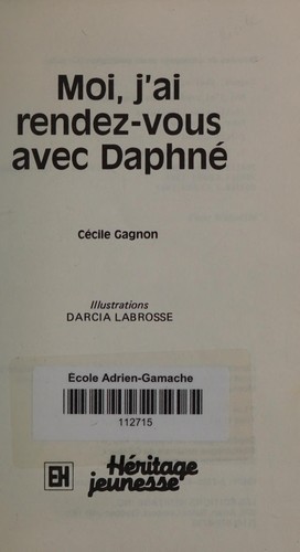 Cover of Moi, j'ai rendez-vous avec Daphné